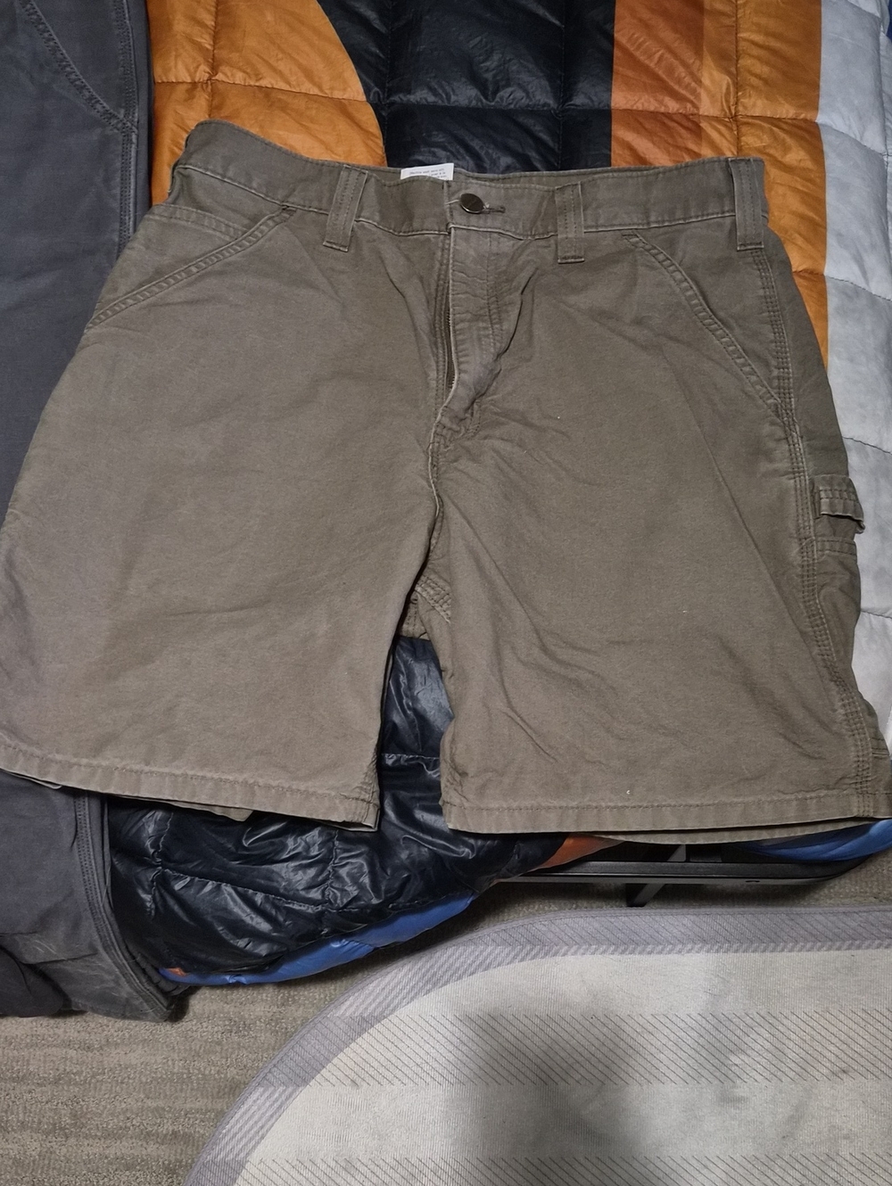 Men's Caehartt Olive Green Utility Shorts